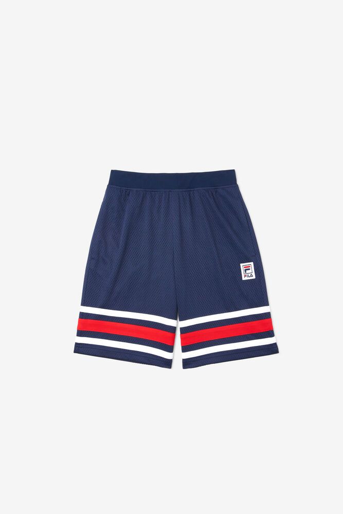 Fila Mesh Navy Shorts Kids - NZ 97018-BPUA